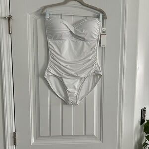 Anne Cole White One Piece Swimsuit